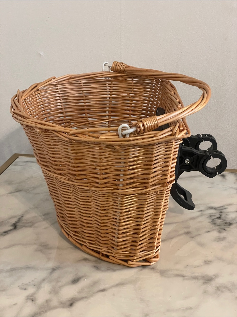 Natural Wicker Bike Basket 10.5”x9”